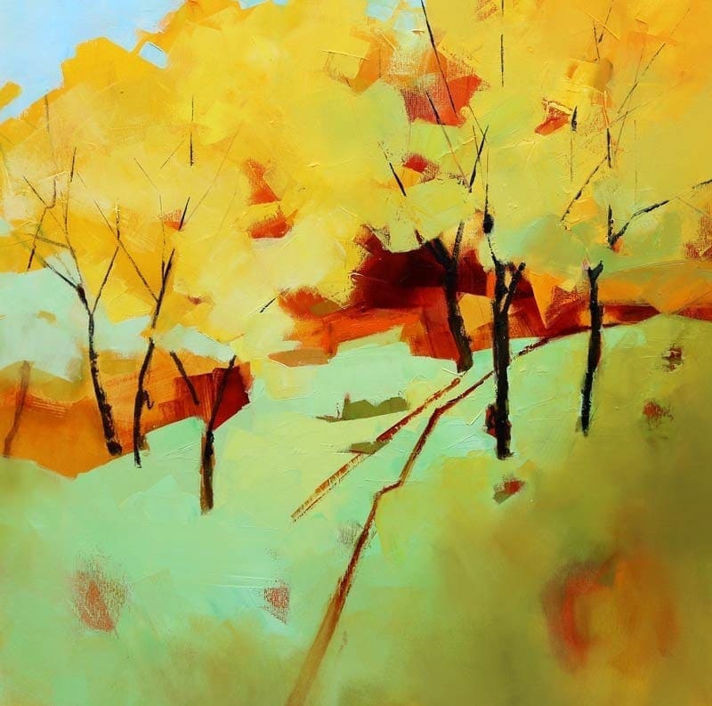 Spring Trees-92x92cm
