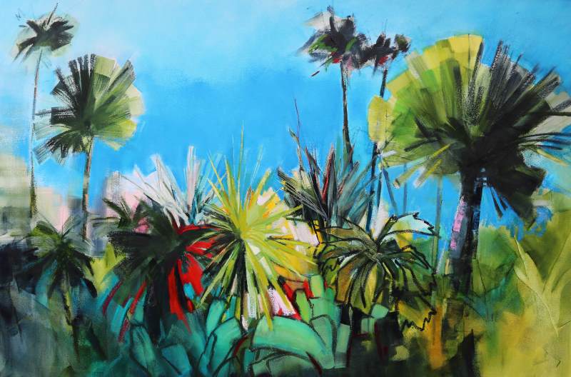 Garden Paradise 150x100cm Sara Paxton Artworks